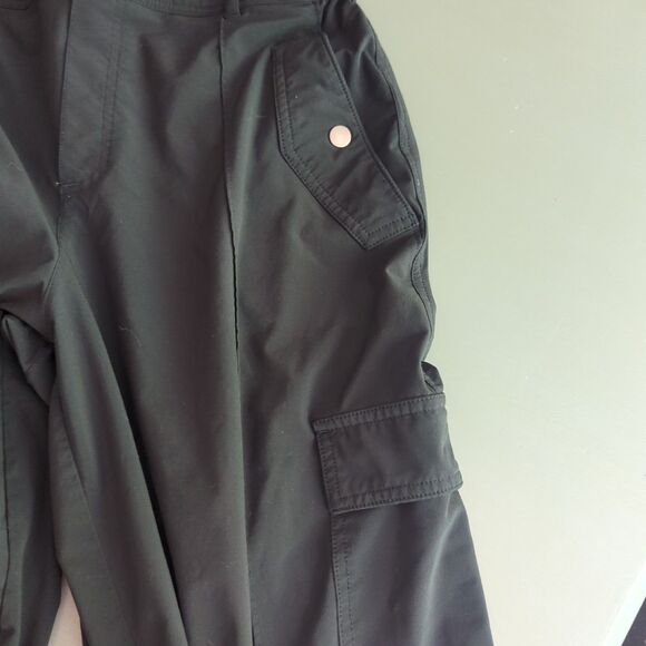 Athleta Trekkie North Jogger Pants Womens 12 Black Zipper Pocket Stretch Active - Picture 6 of 8